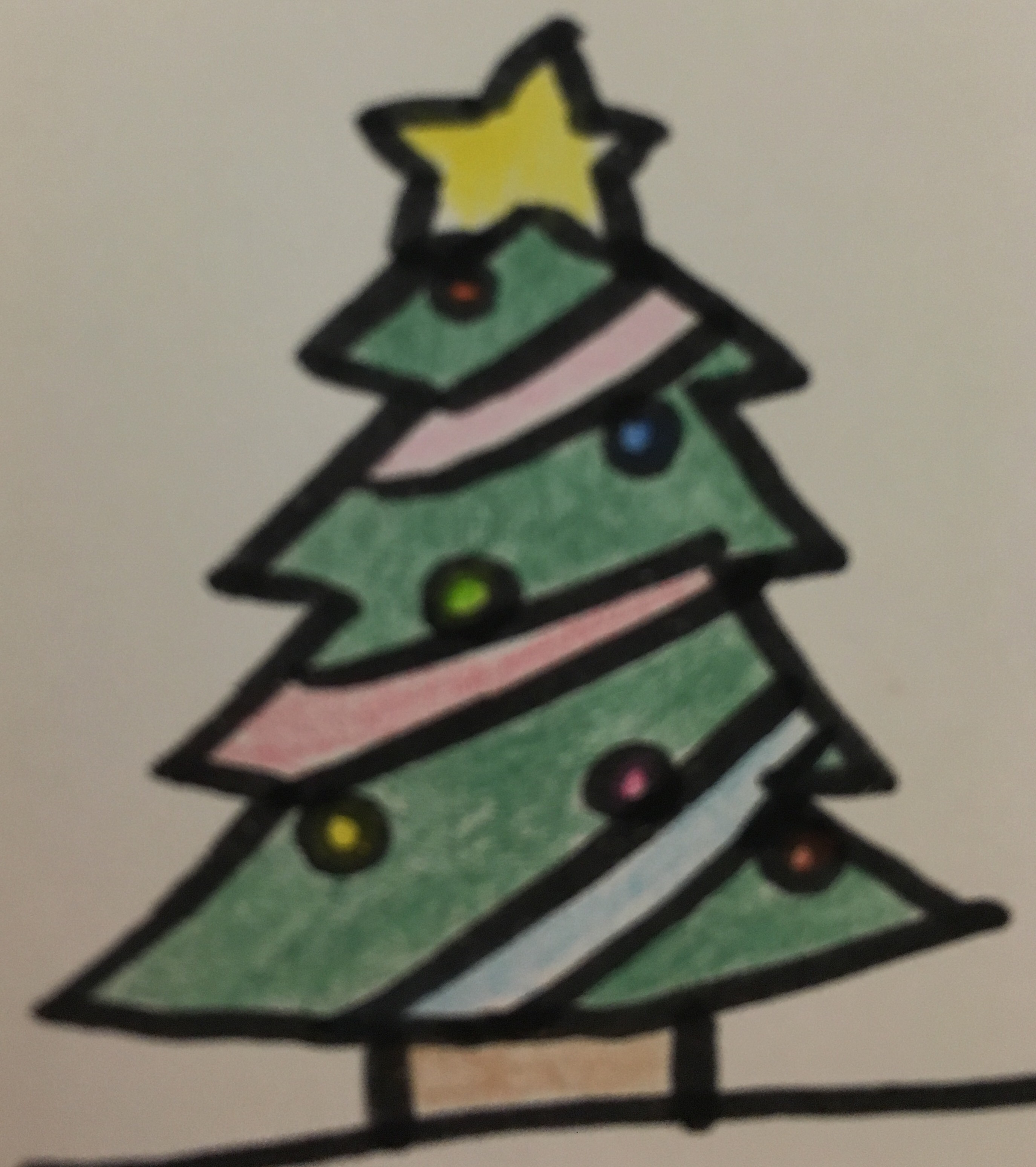 簡単可愛い クリスマスイラストの書き方 ツリー サンタ トナカイ